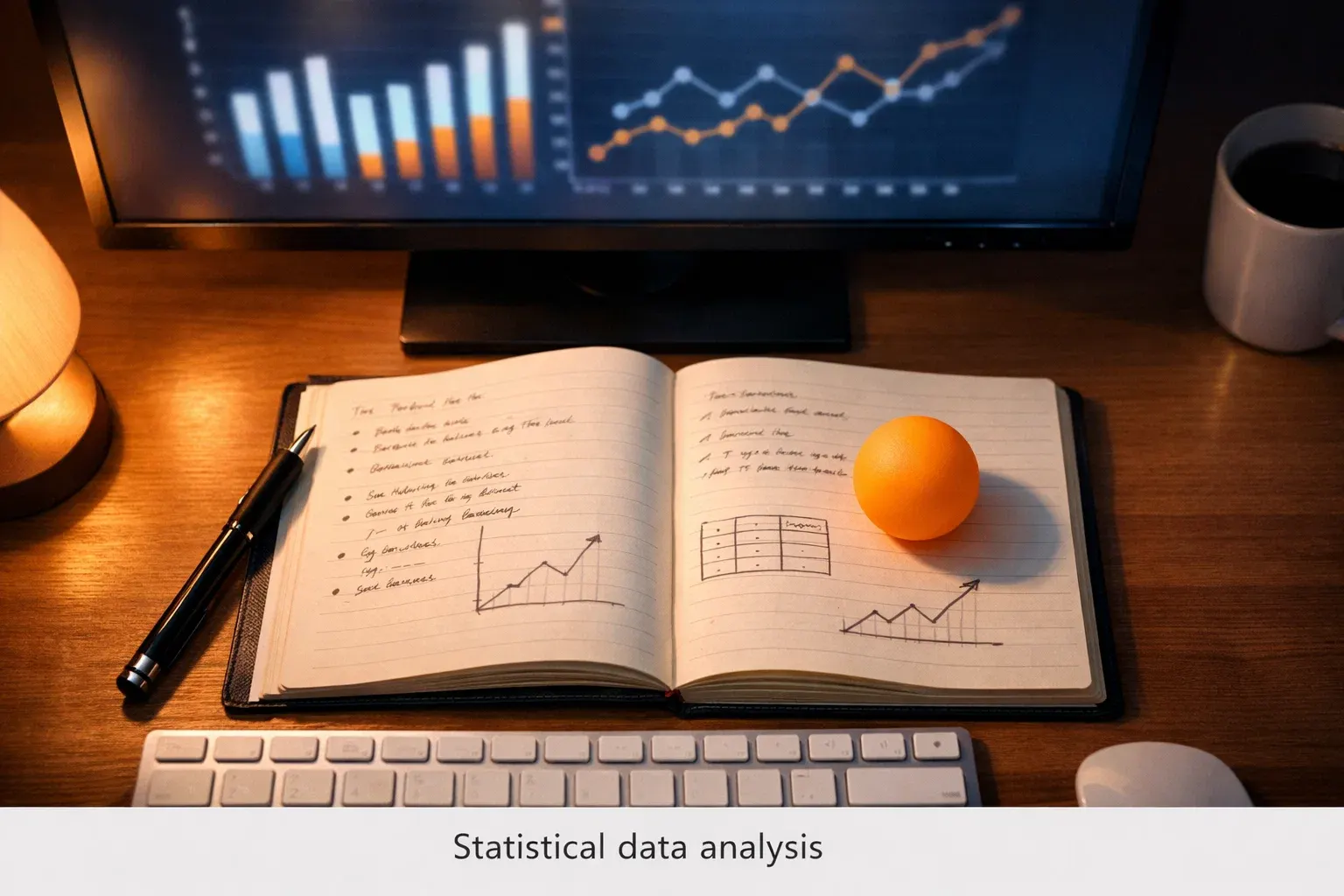 Écran d'ordinateur avec des statistiques de tennis de table et un carnet de notes